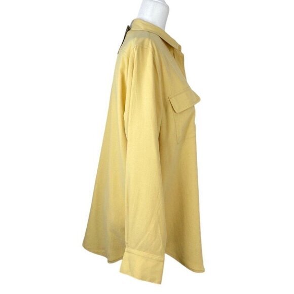 Everlane‎ Women's NWT Yellow Silk Relaxed Long Sleeve Designer Shirt 10/C46 - Picture 2 of 11